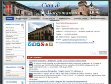 Tablet Screenshot of comune.borgomanero.no.it